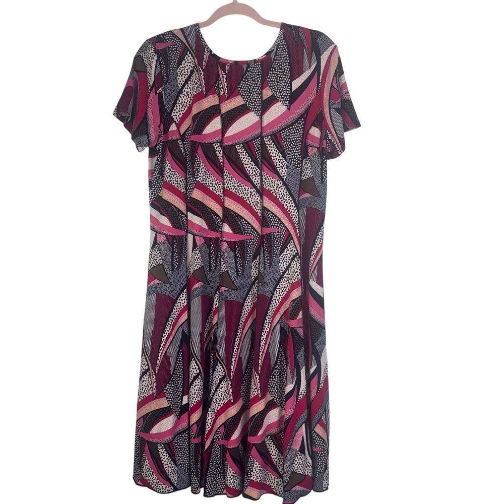 Elegant Multicolor Patterned Dress